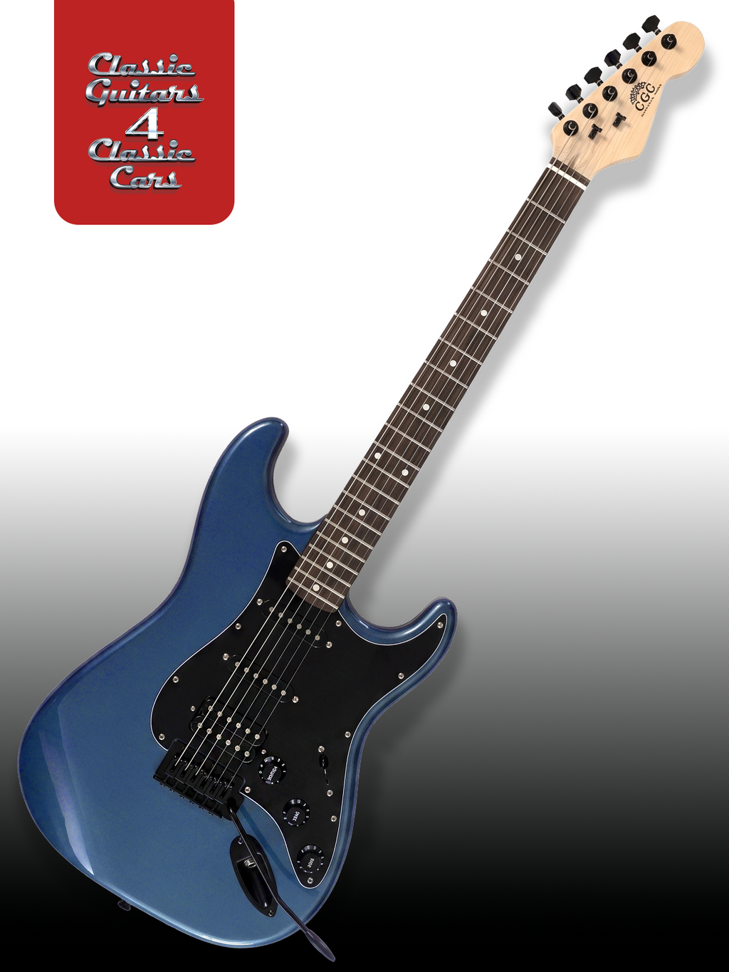 'Atoll Blue Blackout' Electric Guitar