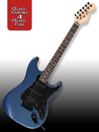 'Atoll Blue Blackout' Electric Guitar