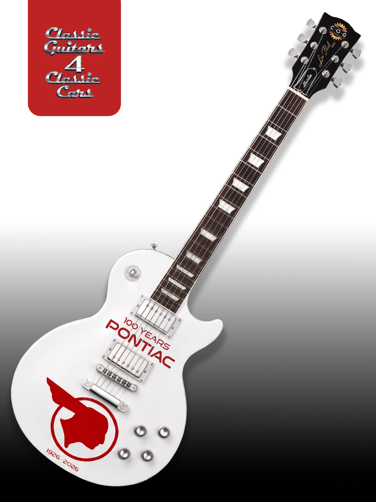 '100 Years of Pontiac White' Electric Guitar: Limited Edition