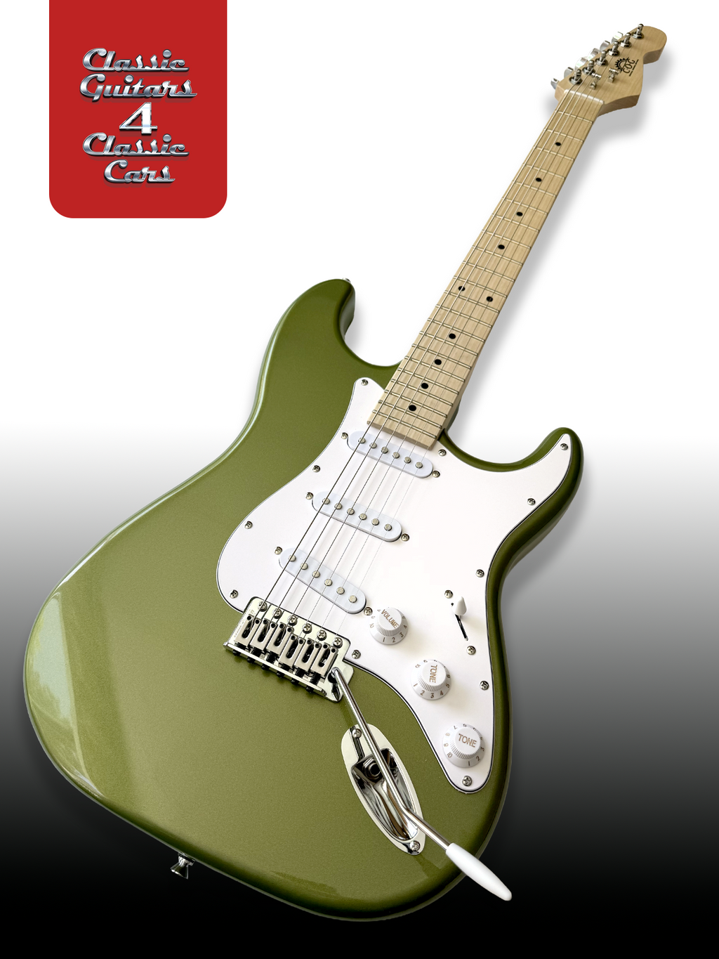 'Tropical Lime Snowstorm' Electric Guitar