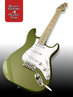 'Tropical Lime Snowstorm' Electric Guitar