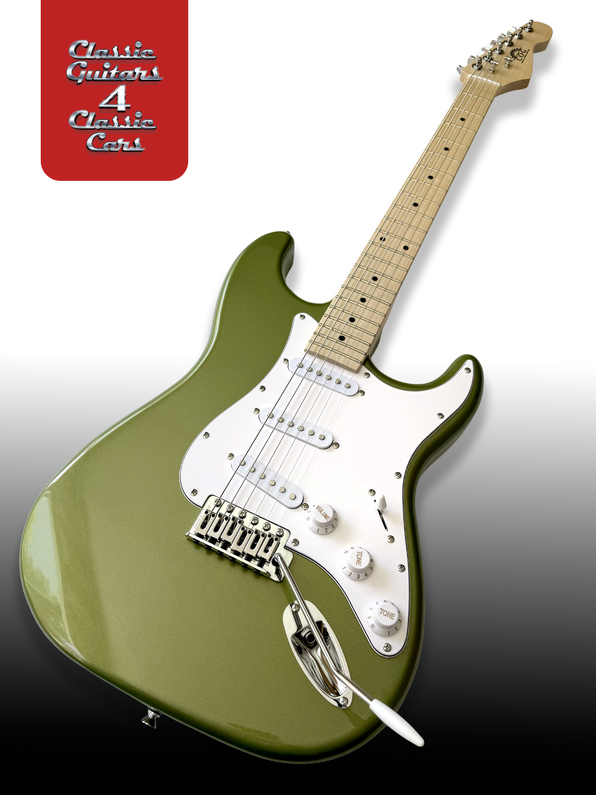 'Tropical Lime Snowstorm' Electric Guitar