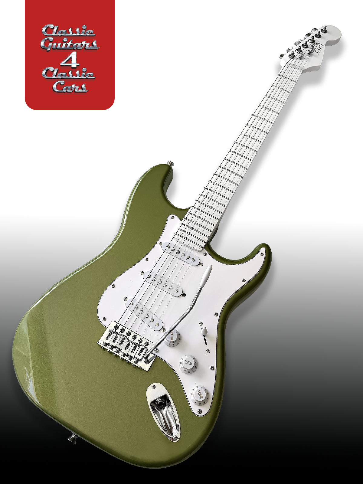'Tropical Lime Avalanche' Electric Guitar