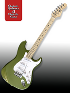 'Tropical Lime Snowstorm' Electric Guitar