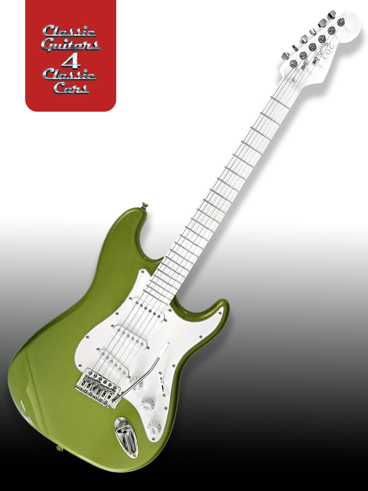'Tropical Lime Avalanche' Electric Guitar
