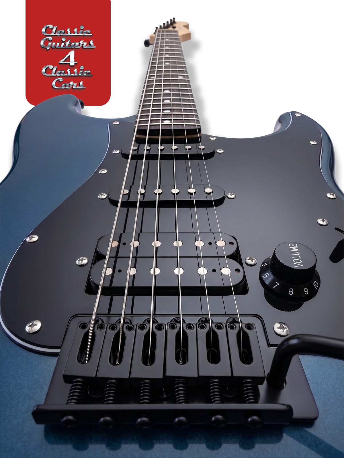 'Atoll Blue Blackout' Electric Guitar