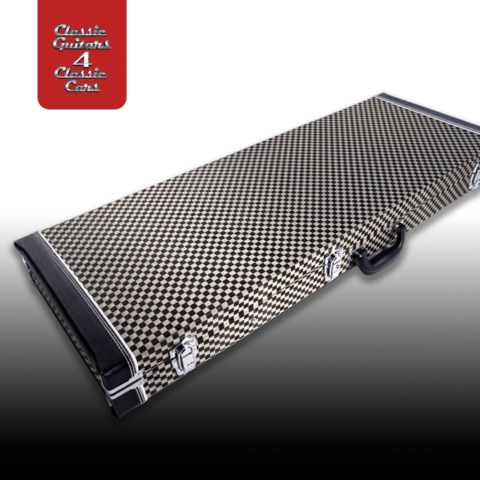'Snowflake Obsidian' Hard Shell Rectangular Guitar Case