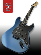 'Atoll Blue Blackout' Electric Guitar