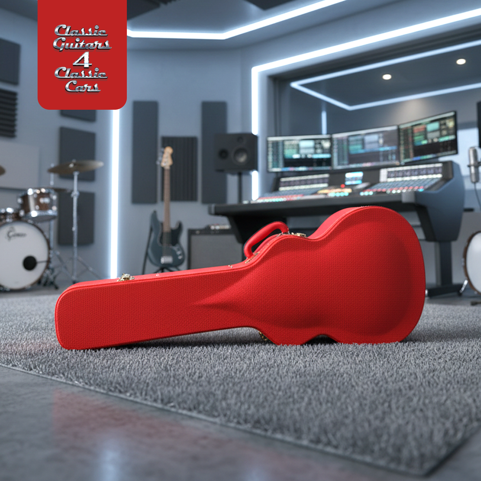 'Hot Lava' Hard Shell Guitar Case