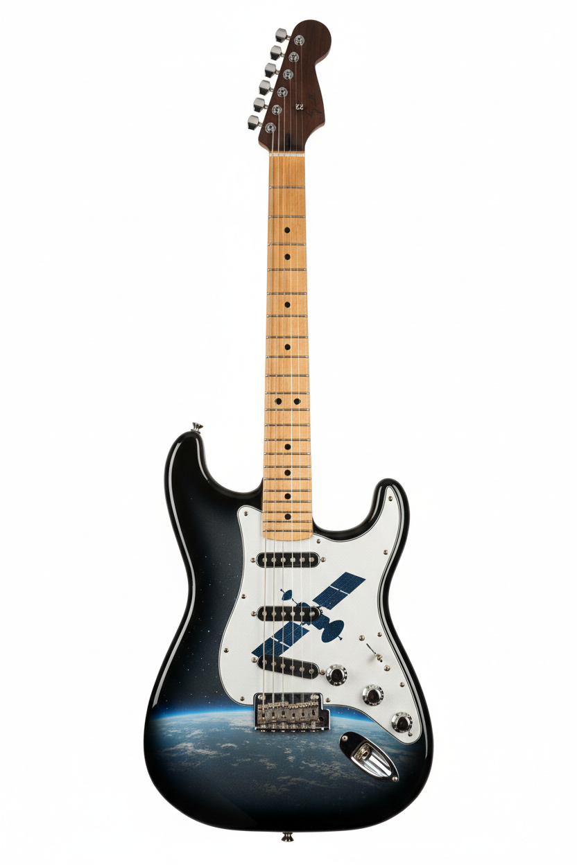 Iridium Communications Satellite Space Edition Guitar